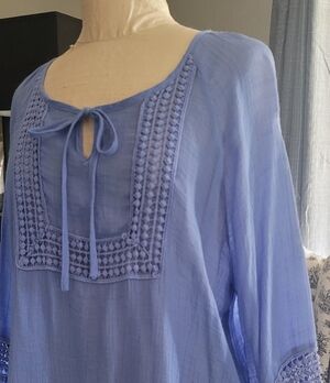 Dressbarn Soft Blue Top XL